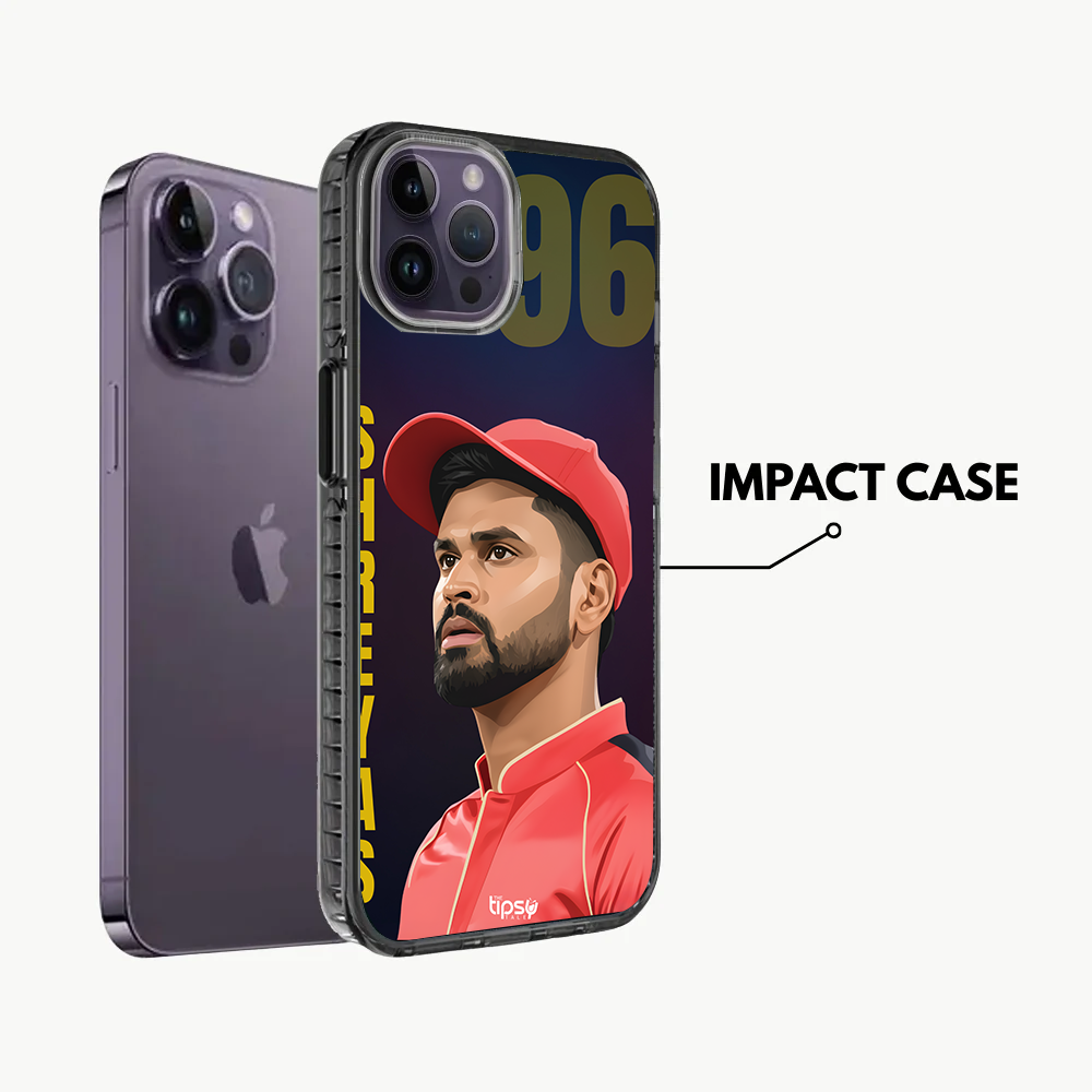 "SHREYAS IYER: CRICKET FANDOM" -Mobile Covers Shock Resistant, Slim & Stylish Cases