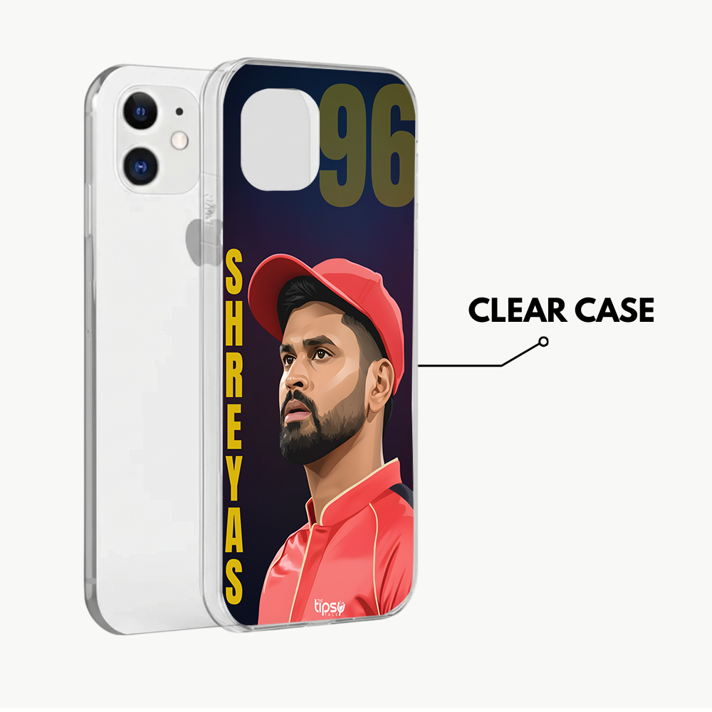 "SHREYAS IYER: CRICKET FANDOM" -Mobile Covers Shock Resistant, Slim & Stylish Cases