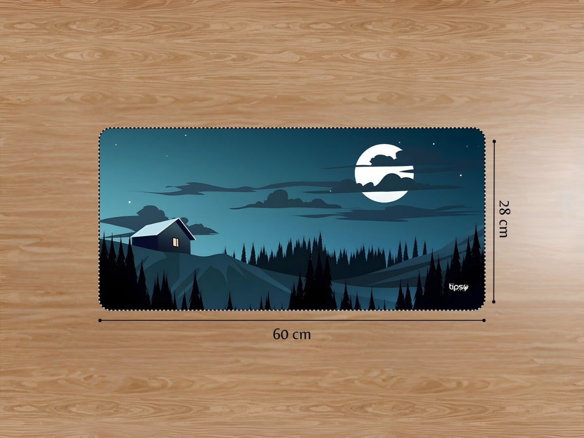 "STILLNESS UNDER THE MOON" Gaming Mousepad Elevate Your Gaming Experience