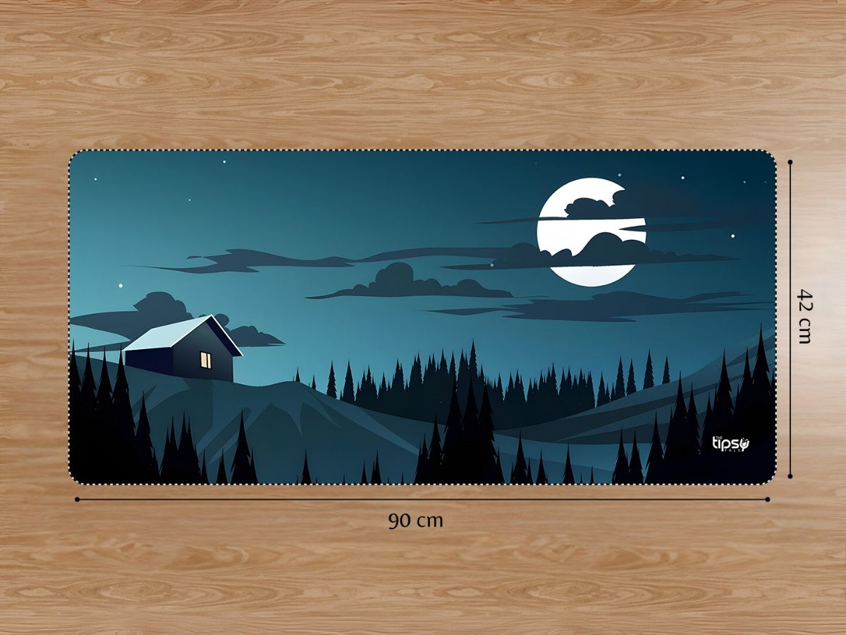 "STILLNESS UNDER THE MOON" Gaming Mousepad Elevate Your Gaming Experience