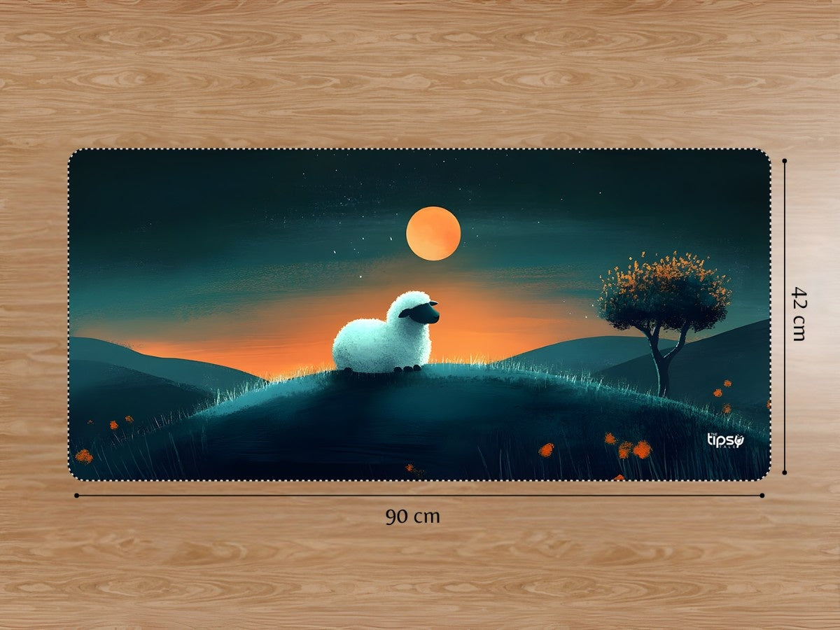 "LITTLE LAMB AT DUSK" Gaming Mousepad Elevate Your Gaming Experience