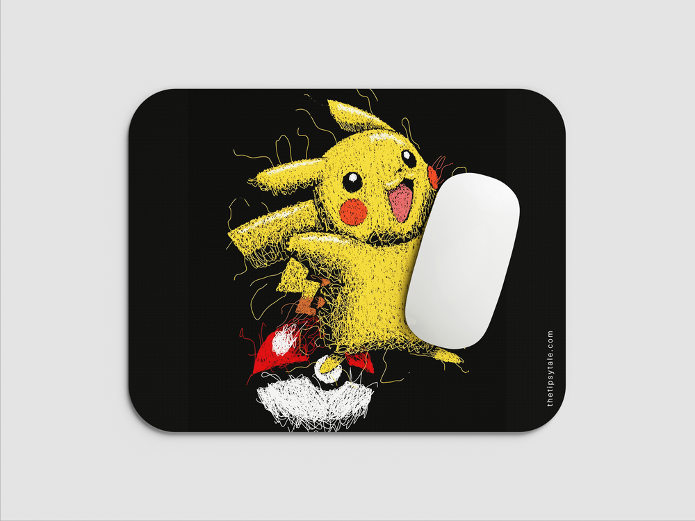 "PIKACHUU" Mousepad Enhance Your Workspace with Style