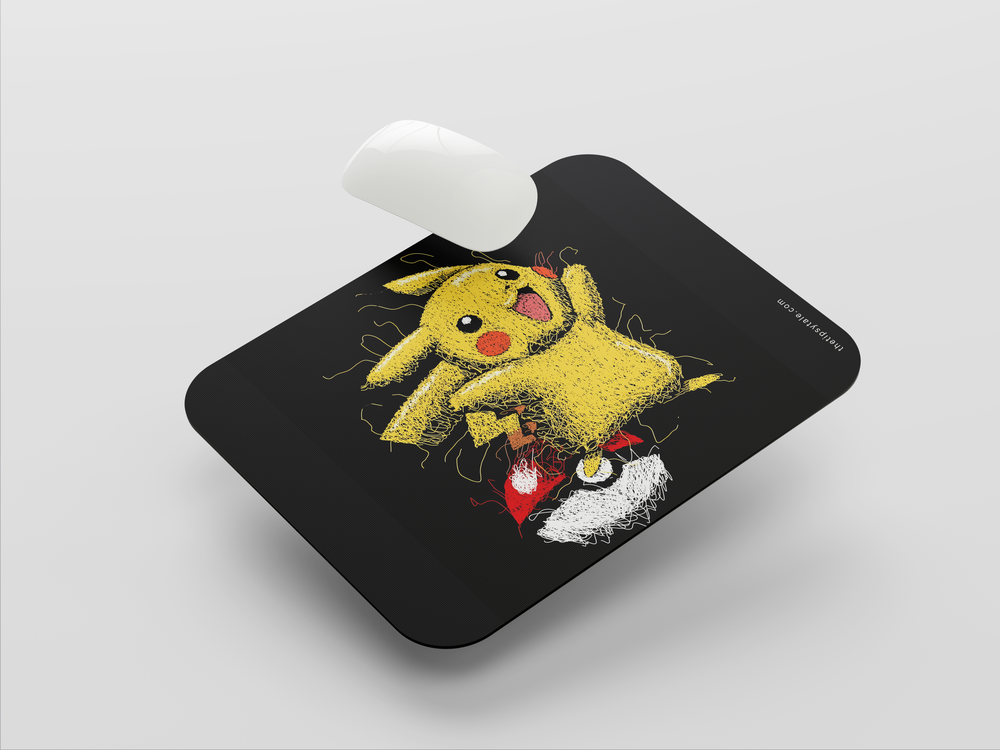 "PIKACHUU" Mousepad Enhance Your Workspace with Style