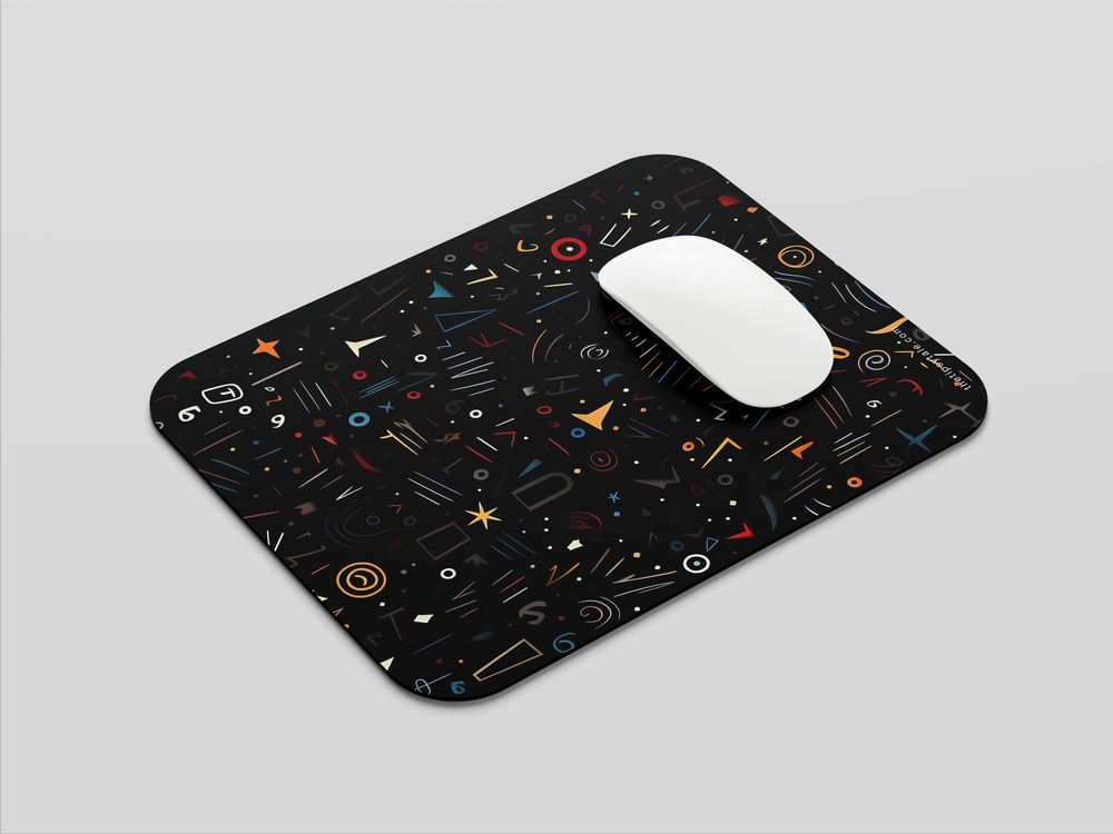 "ABSTRACT OF ELEMENTS" Mousepad Enhance Your Workspace with Style