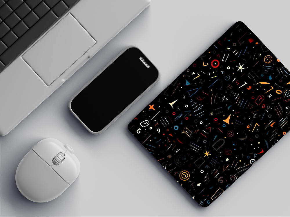 "ABSTRACT OF ELEMENTS" Mousepad Enhance Your Workspace with Style