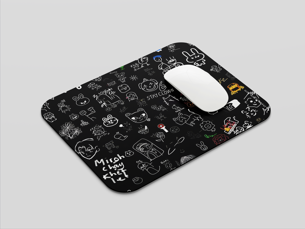 "HELLO MOJI'S" Mousepad Enhance Your Workspace with Style