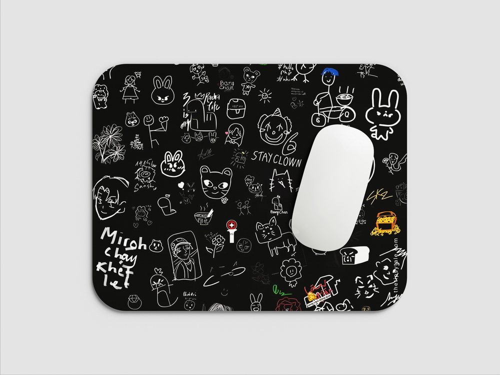 "HELLO MOJI'S" Mousepad Enhance Your Workspace with Style
