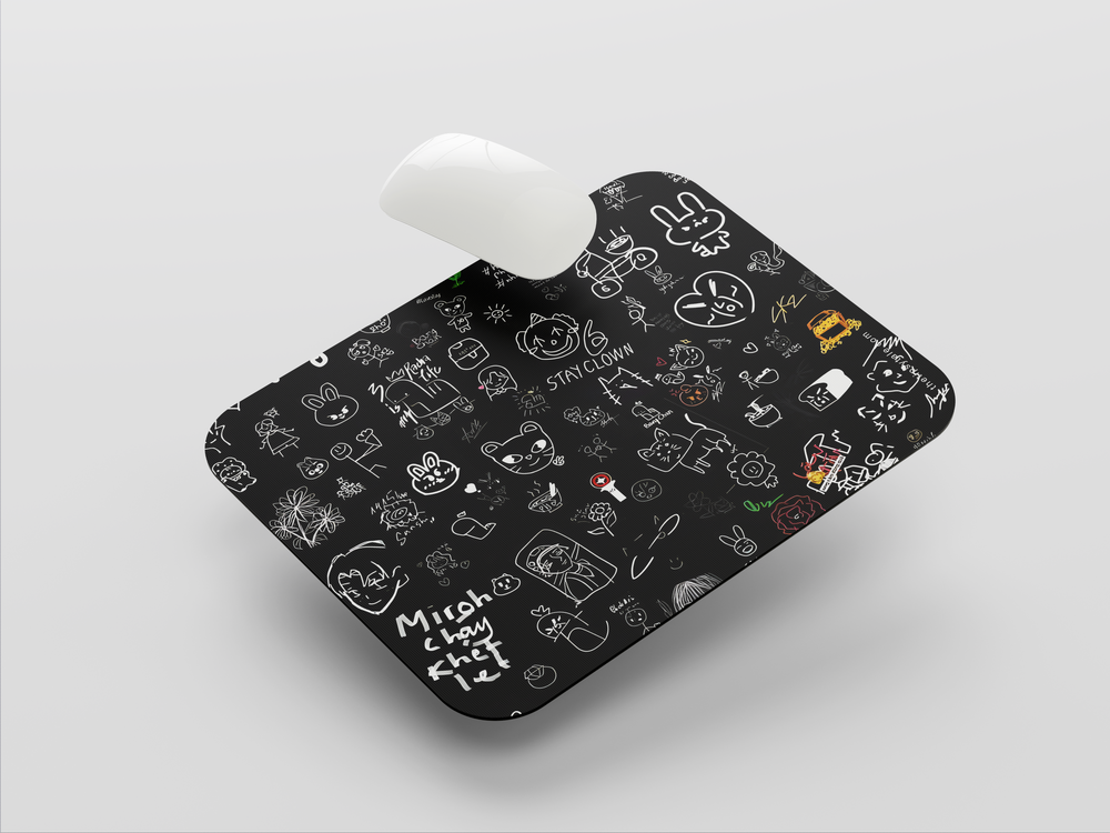 "HELLO MOJI'S" Mousepad Enhance Your Workspace with Style
