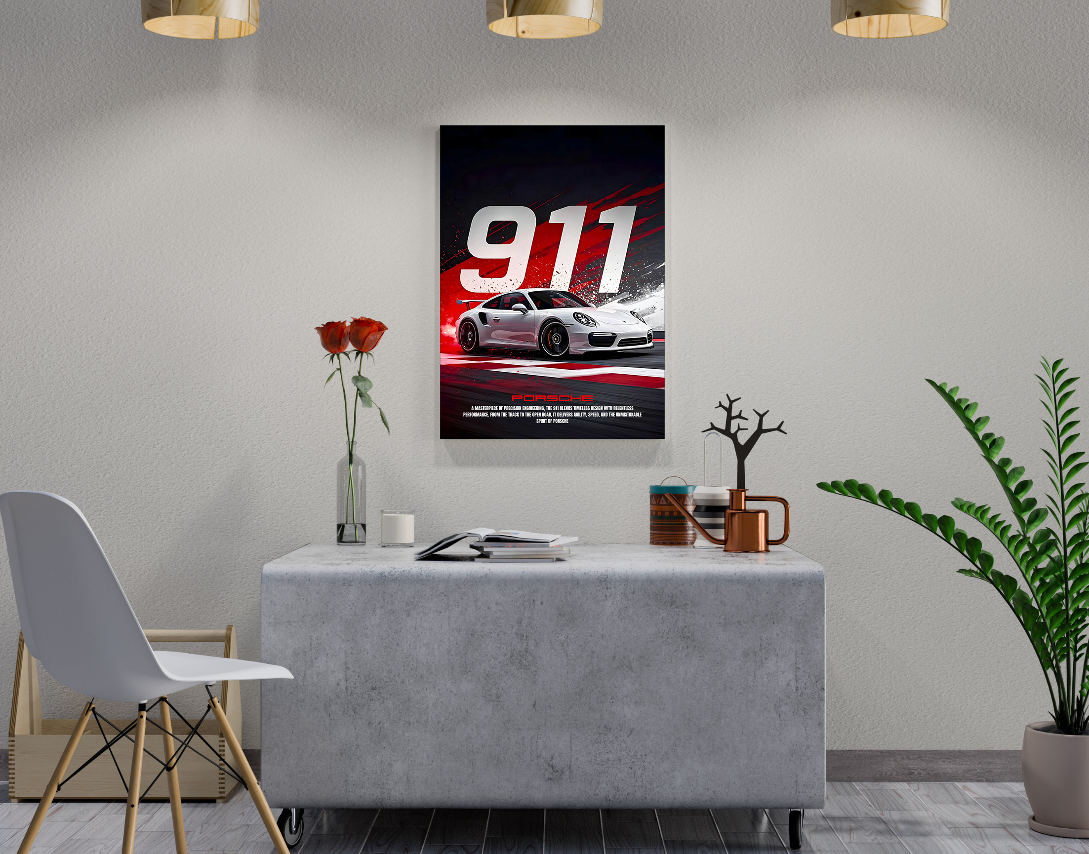 "911 - THE MASTERPIECE"- Shiny & Sturdy Metallic Poster  Art That Pops & Sticks