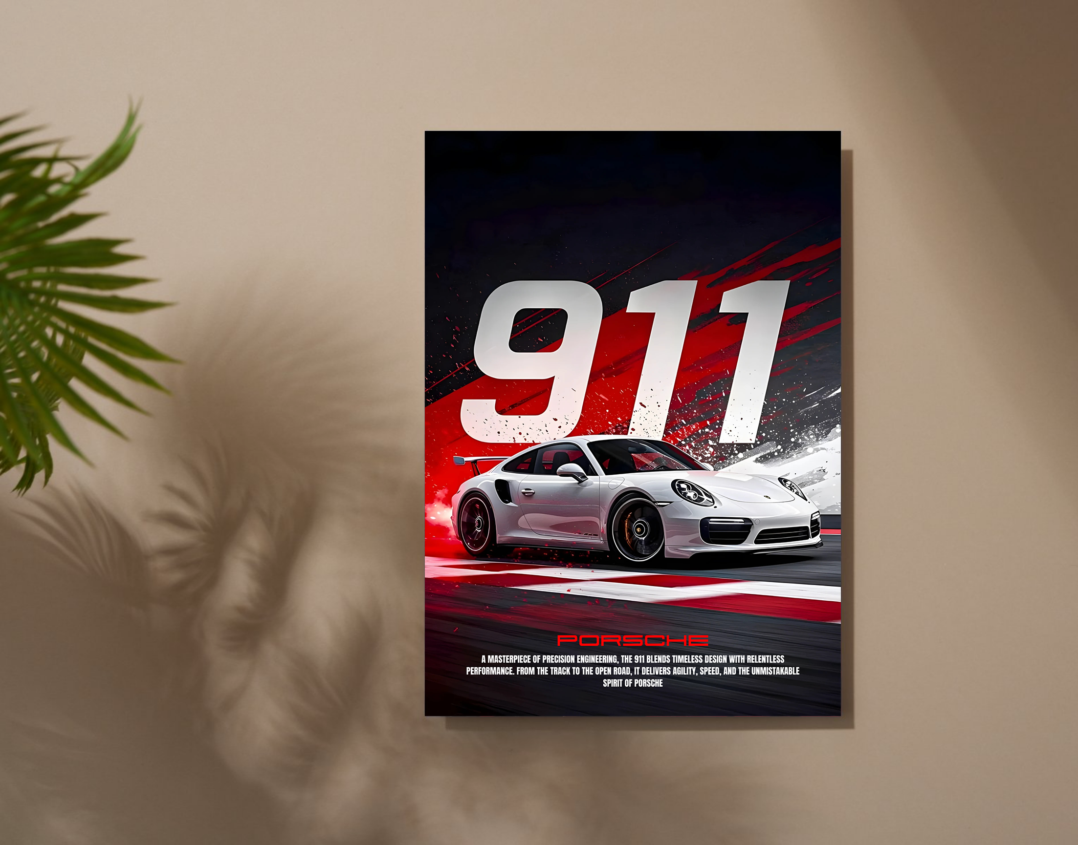 "911 - THE MASTERPIECE"- Shiny & Sturdy Metallic Poster  Art That Pops & Sticks