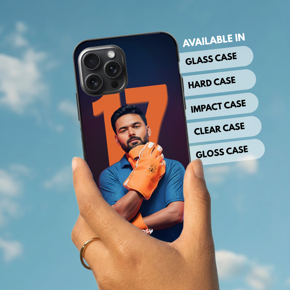 "RISHABH PANT: CRICKET FANSHIP " -Mobile Covers Shock Resistant, Slim & Stylish Cases