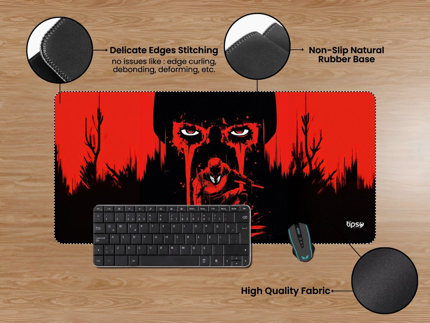 "DAREDEVIL BORN - DD" Gaming Mousepad Elevate Your Gaming Experience