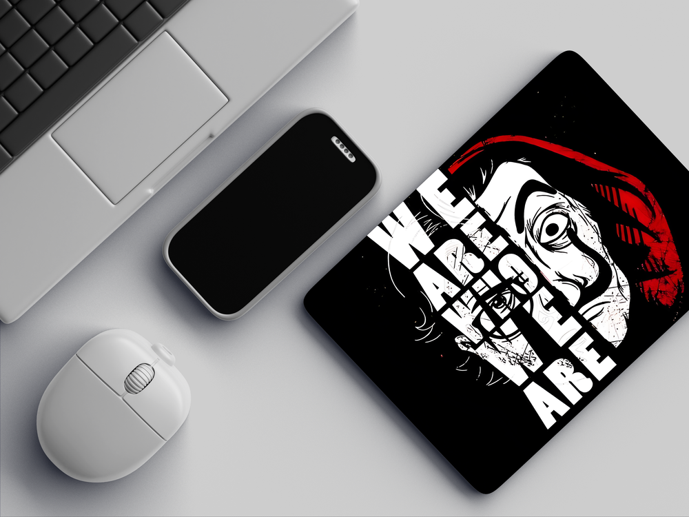 "WE ARE WHO WE ARE" Mousepad Enhance Your Workspace with Style