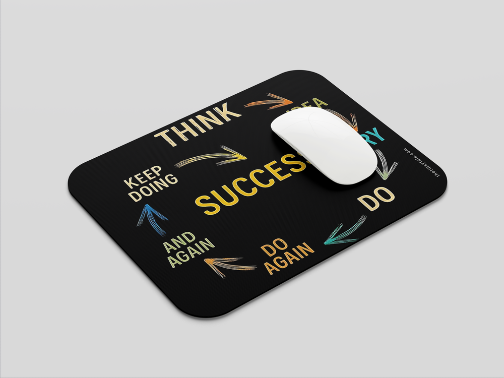 "THINK TO SUCCESS" Mousepad Enhance Your Workspace with Style