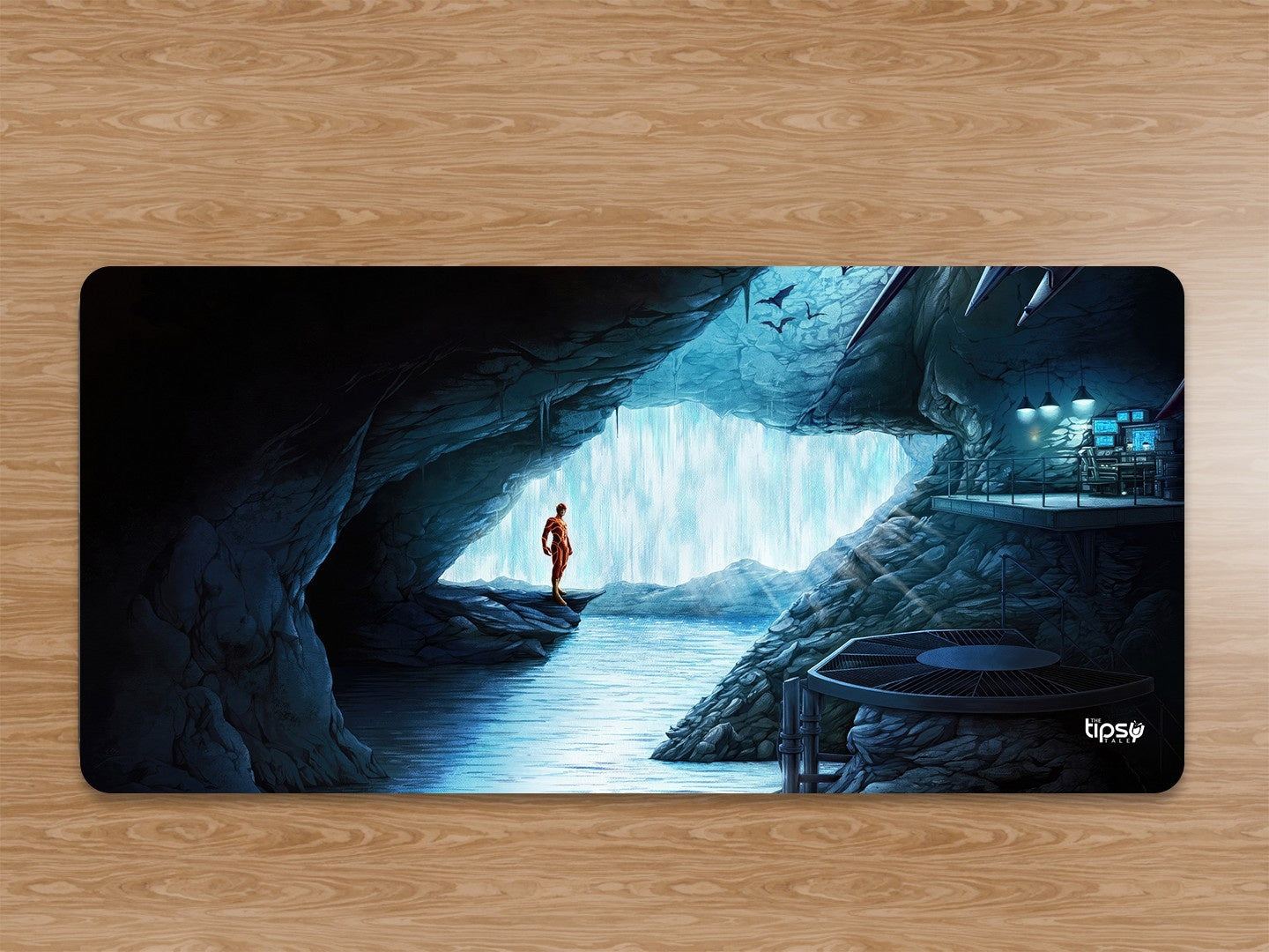 " FLASH IN BATCAVE" Gaming Mousepad Elevate Your Gaming Experience