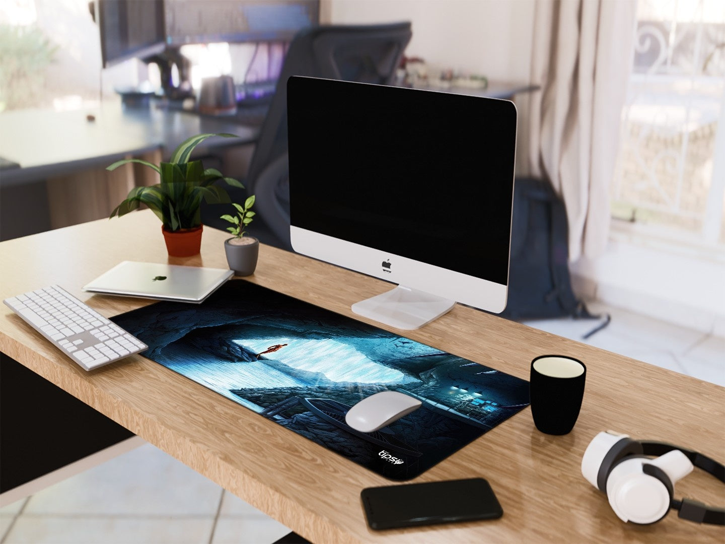 " FLASH IN BATCAVE" Gaming Mousepad Elevate Your Gaming Experience
