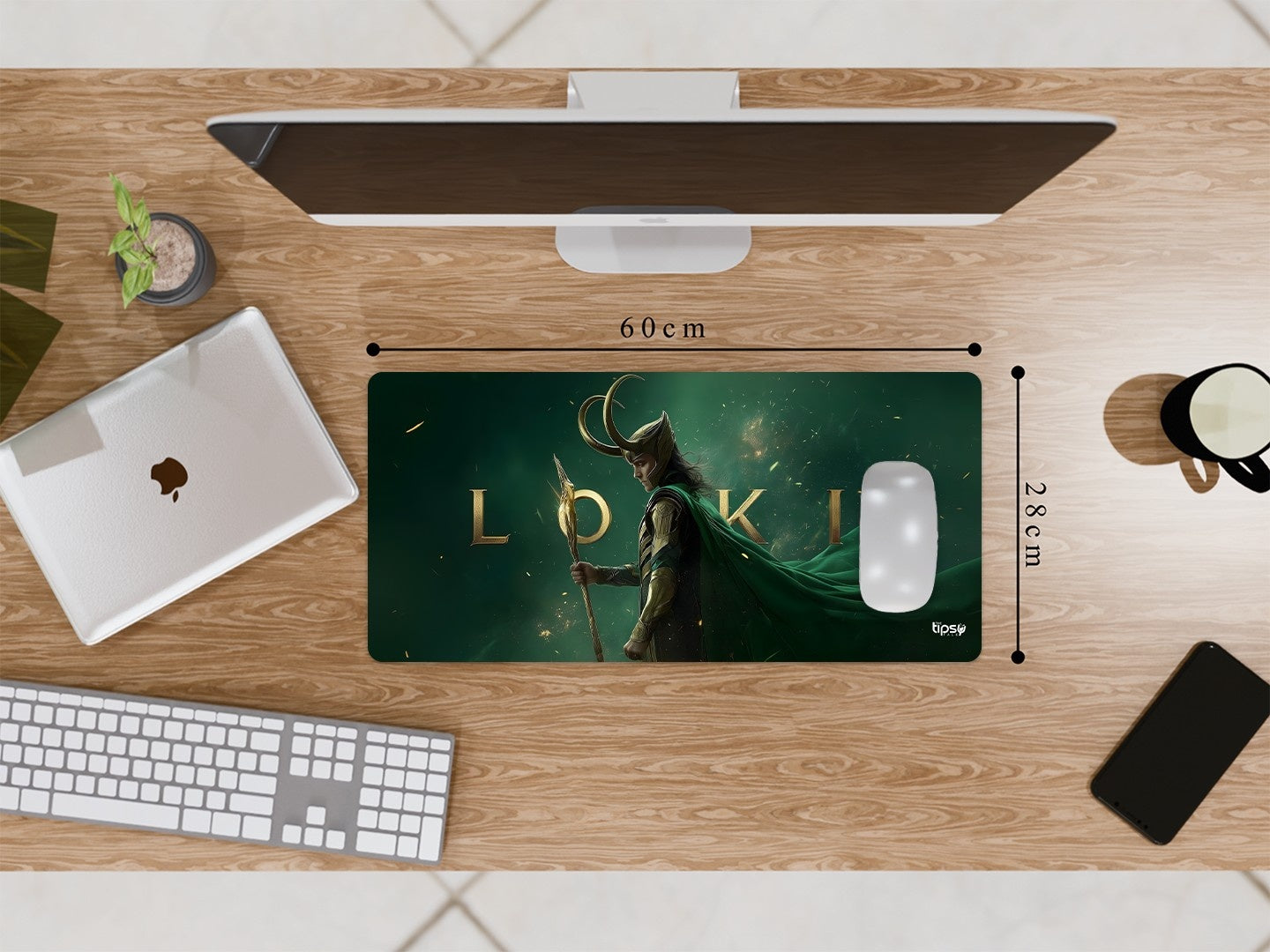 "LOKI - YOUR SAVIOUR IS HERE" Gaming Mousepad Elevate Your Gaming Experience