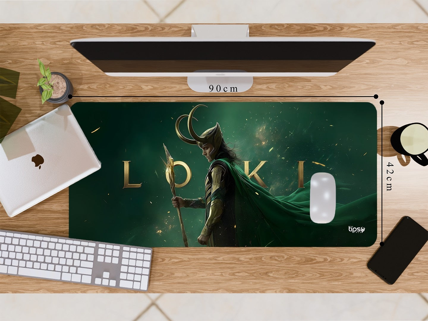 "LOKI - YOUR SAVIOUR IS HERE" Gaming Mousepad Elevate Your Gaming Experience