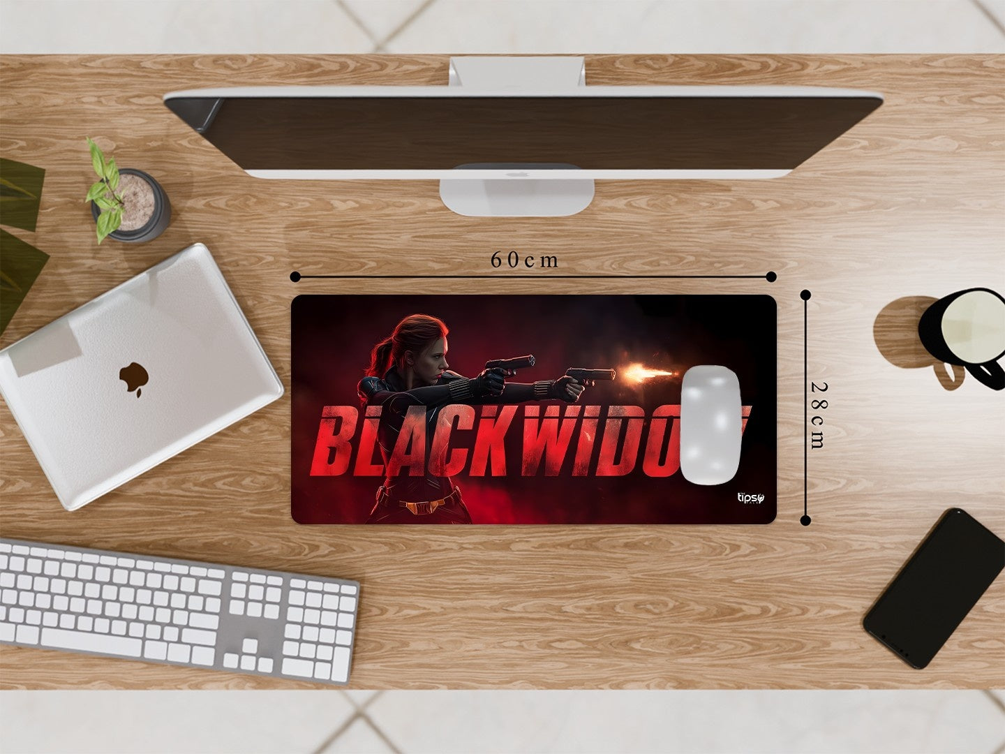 "BLACK WIDOW - THE OG AVENGER" Gaming Mousepad Elevate Your Gaming Experience