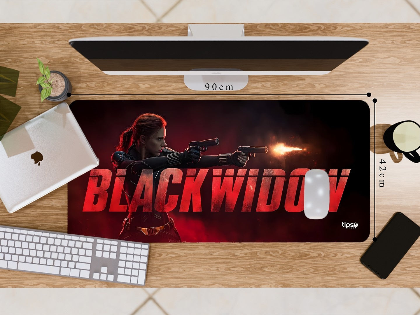 "BLACK WIDOW - THE OG AVENGER" Gaming Mousepad Elevate Your Gaming Experience