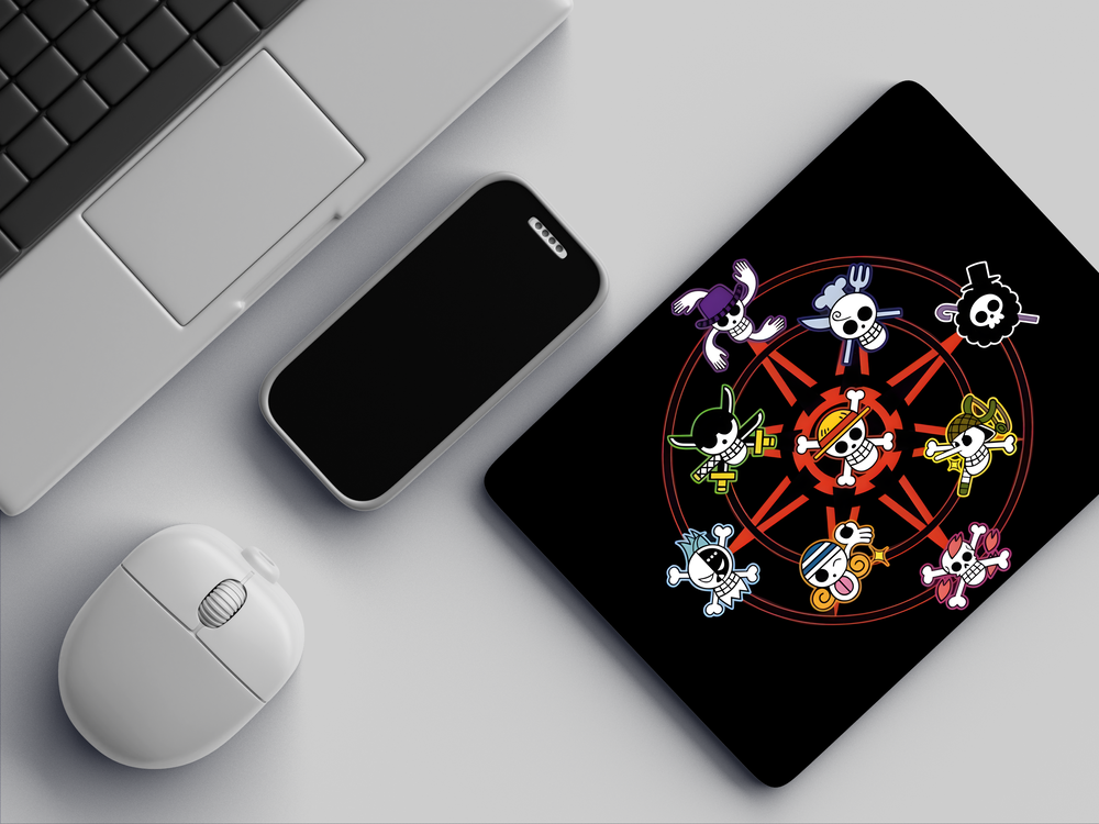 "STRAW HAT PIRATES" Mousepad Enhance Your Workspace with Style