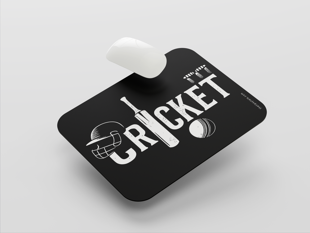 "CRICKET-WICKET" Mousepad Enhance Your Workspace with Style