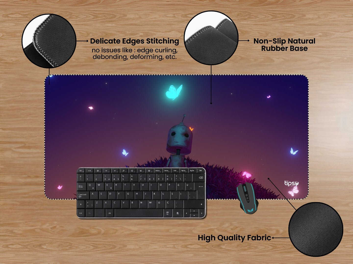 "ROBOT NATURE" Gaming Mousepad Elevate Your Gaming Experience