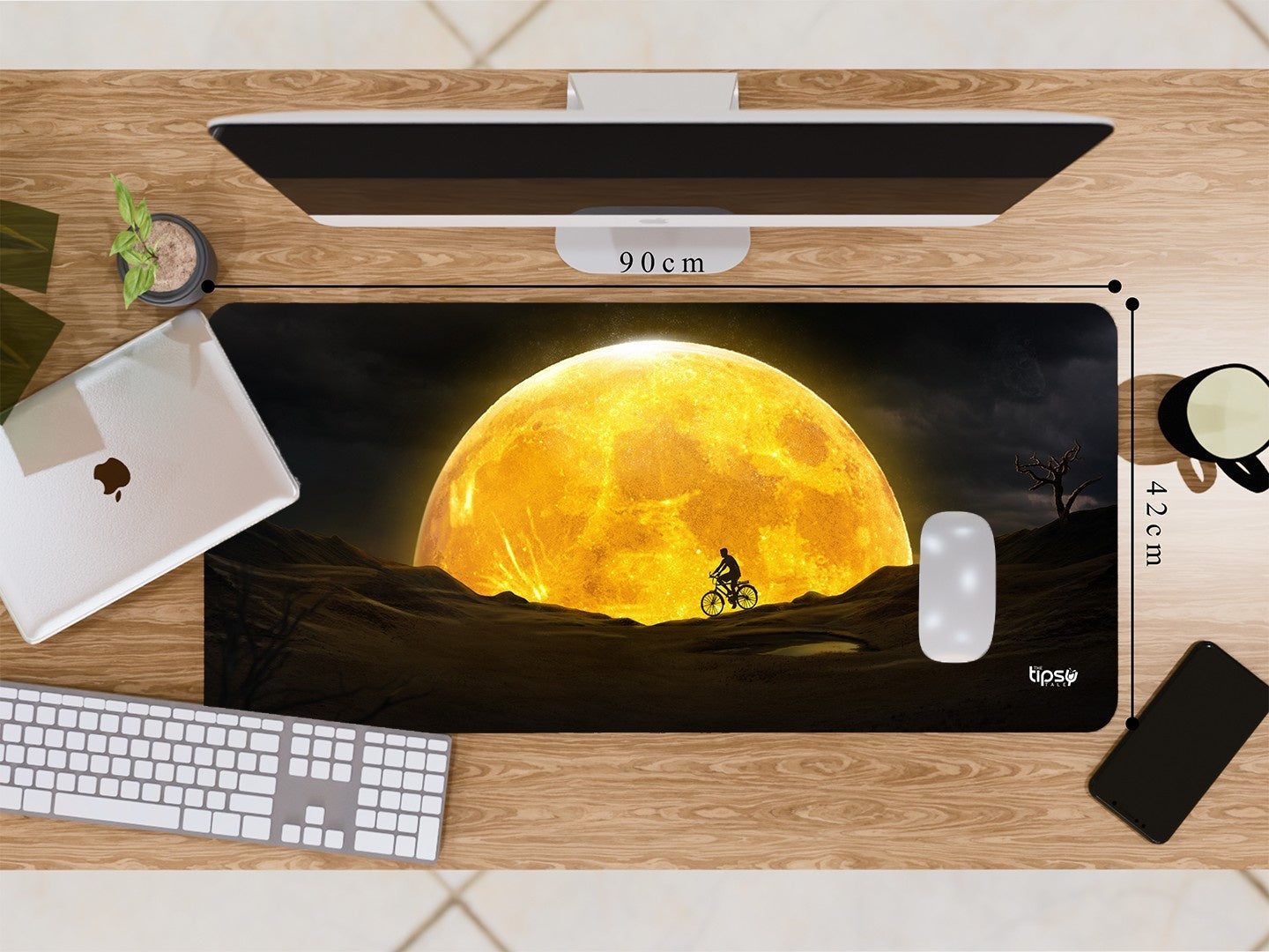 "Cycle by the dessert" Gaming Mousepad Elevate Your Gaming Experience