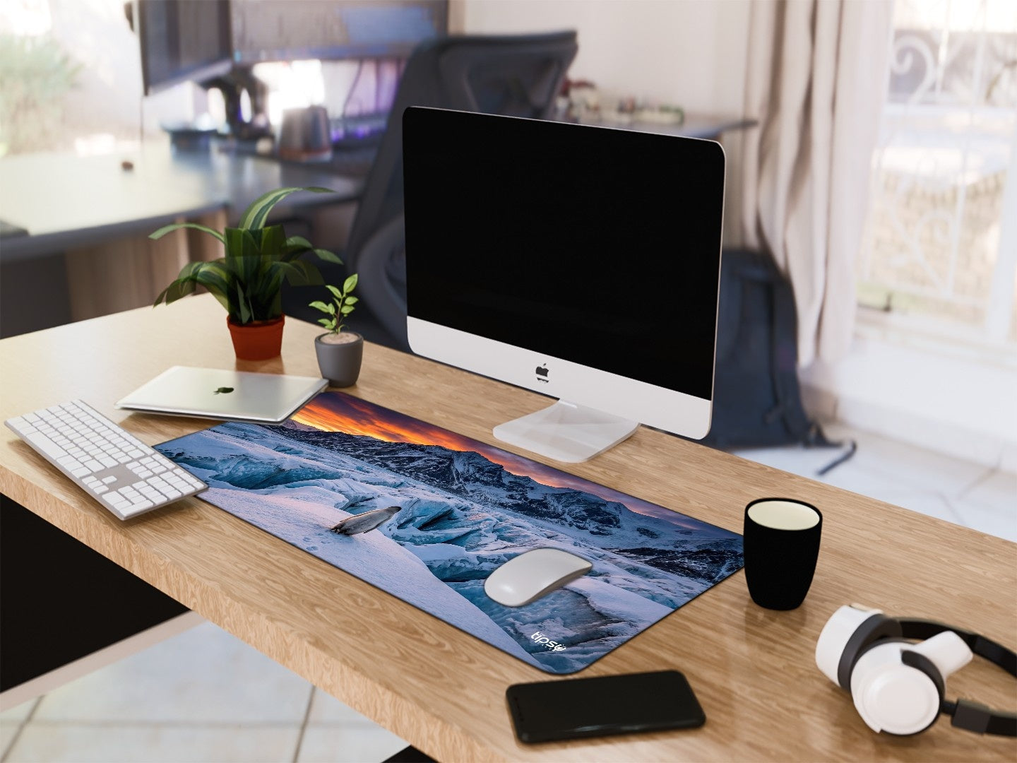 "Penguin On The Run " Gaming Mousepad Elevate Your Gaming Experience