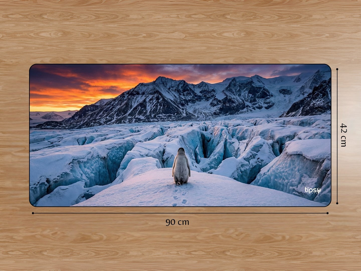 "Penguin On The Run " Gaming Mousepad Elevate Your Gaming Experience