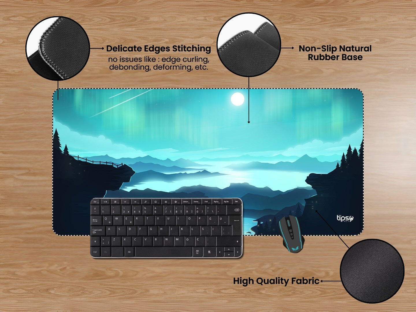 "AURORA BOREALIS" Gaming Mousepad Elevate Your Gaming Experience