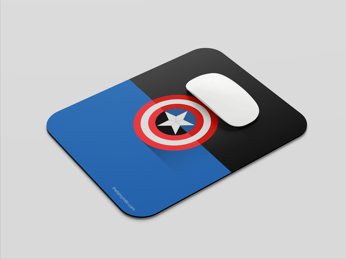 "STEVE'S SHIELD - CAPTAIN AMERICA" Mousepad Enhance Your Workspace with Style