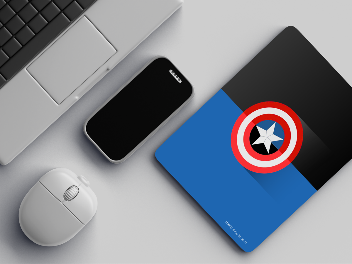 "STEVE'S SHIELD - CAPTAIN AMERICA" Mousepad Enhance Your Workspace with Style
