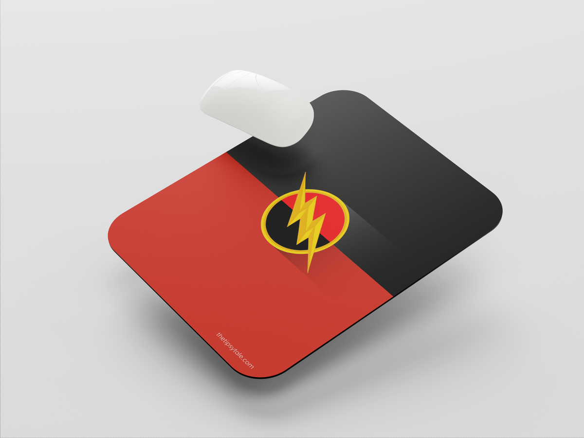 "FLASH - THE SYMBOL" Mousepad Enhance Your Workspace with Style