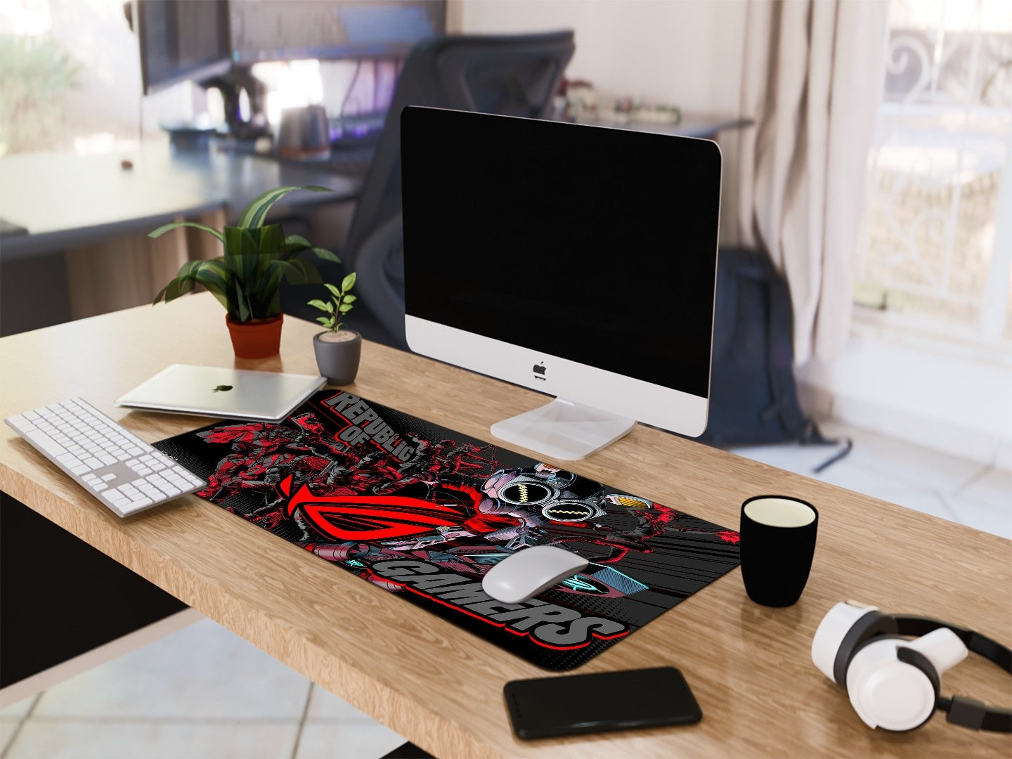 "ASUS ROG - REPUBLIC OF GAMERS" Gaming Mousepad Elevate Your Gaming Experience