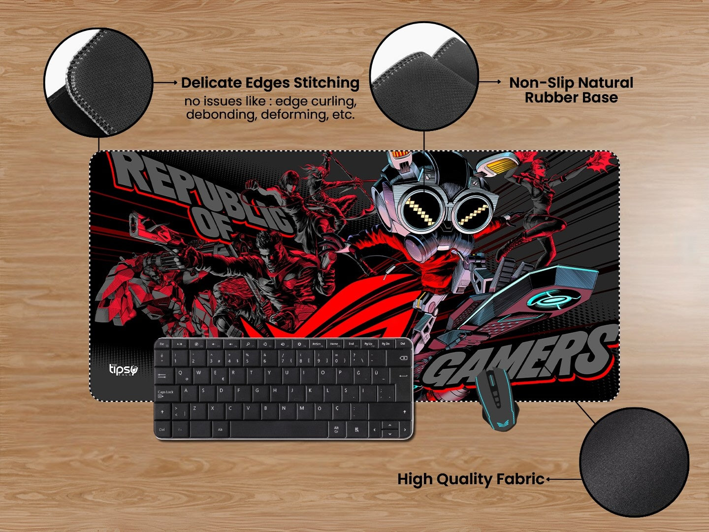 "ASUS ROG - REPUBLIC OF GAMERS" Gaming Mousepad Elevate Your Gaming Experience