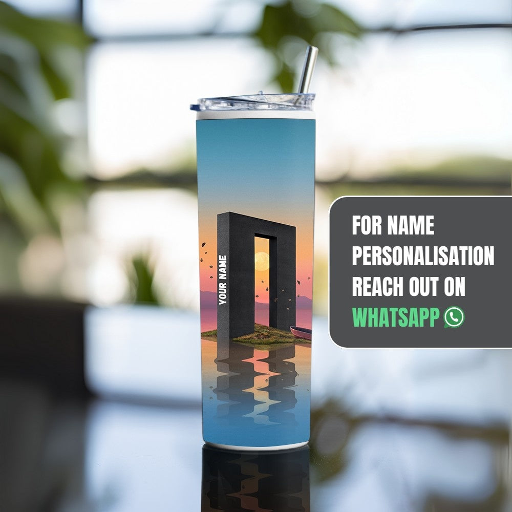 "Portal to Other Dimension" Tumbler with Metal Straw