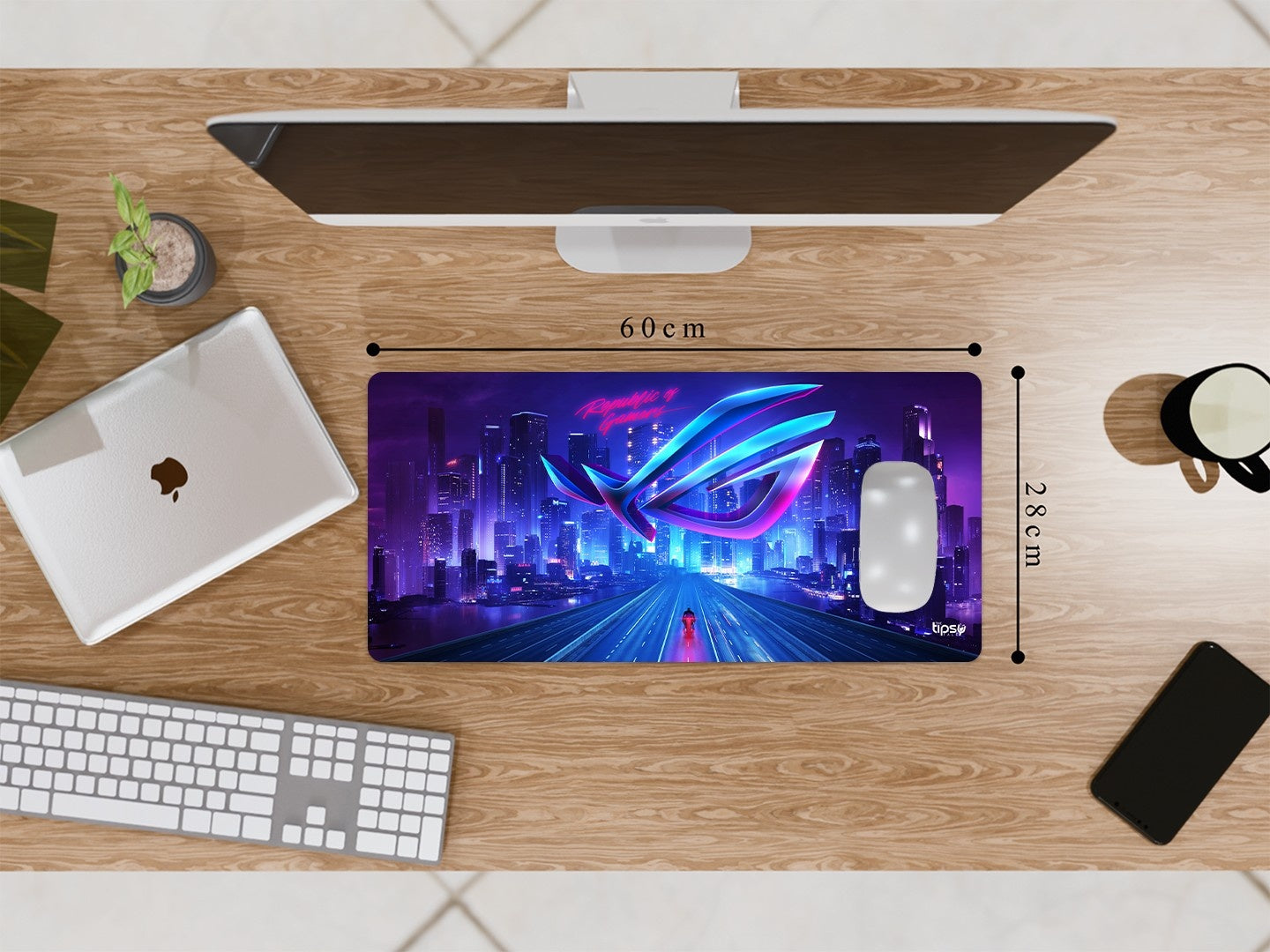 "ASUS ROG - DESIGNED FOR GAMERS" Gaming Mousepad Elevate Your Gaming Experience