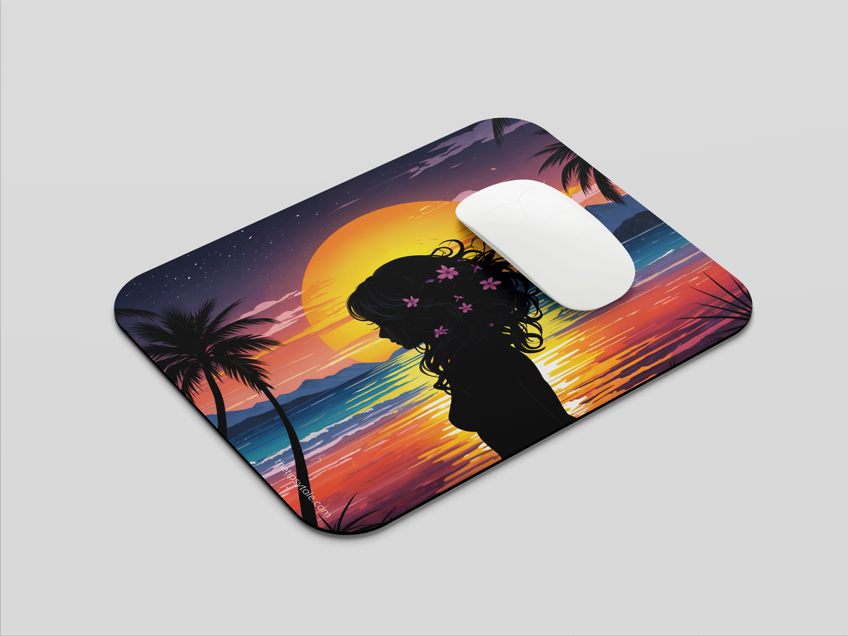 "WOMAN SHILHOUETTE " Mousepad Enhance Your Workspace with Style