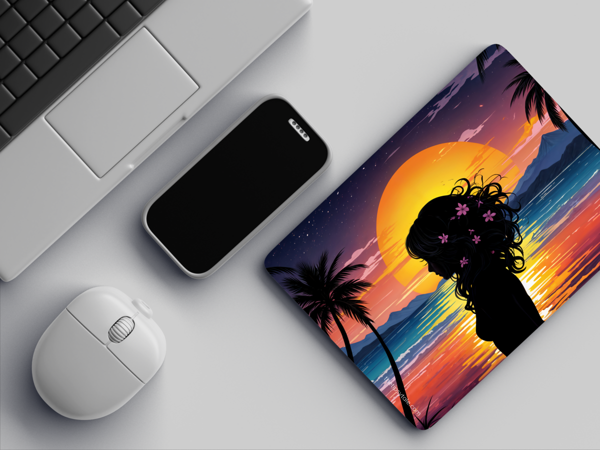 "WOMAN SHILHOUETTE " Mousepad Enhance Your Workspace with Style