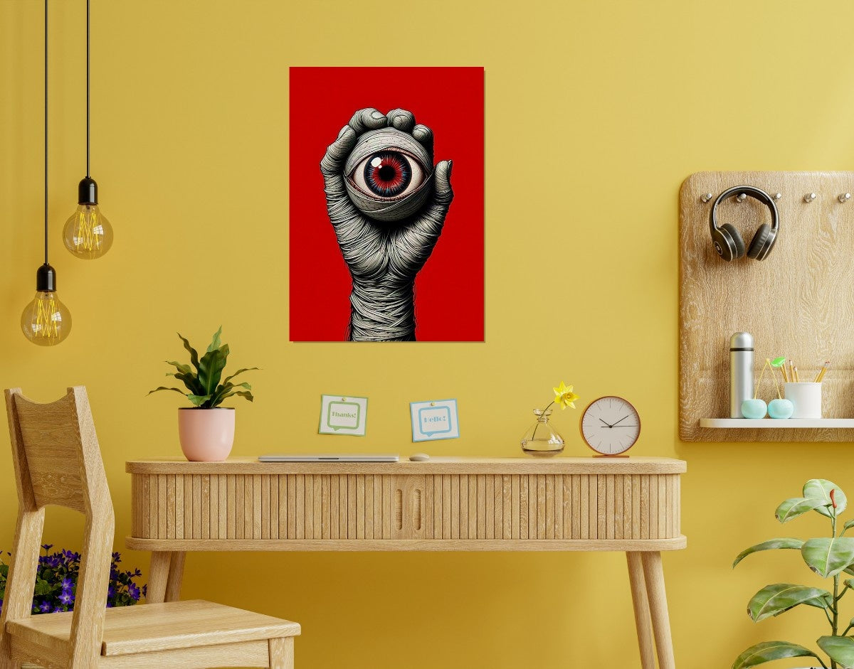 "Eye of Power"- Shiny & Sturdy Metallic Poster  Art That Pops & Sticks
