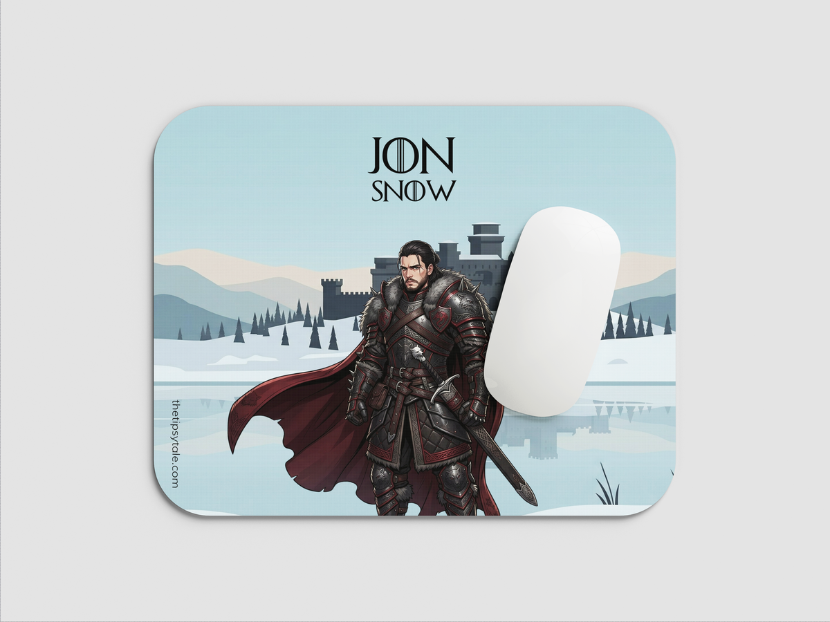 "JON SNOW - GOT " Mousepad Enhance Your Workspace with Style