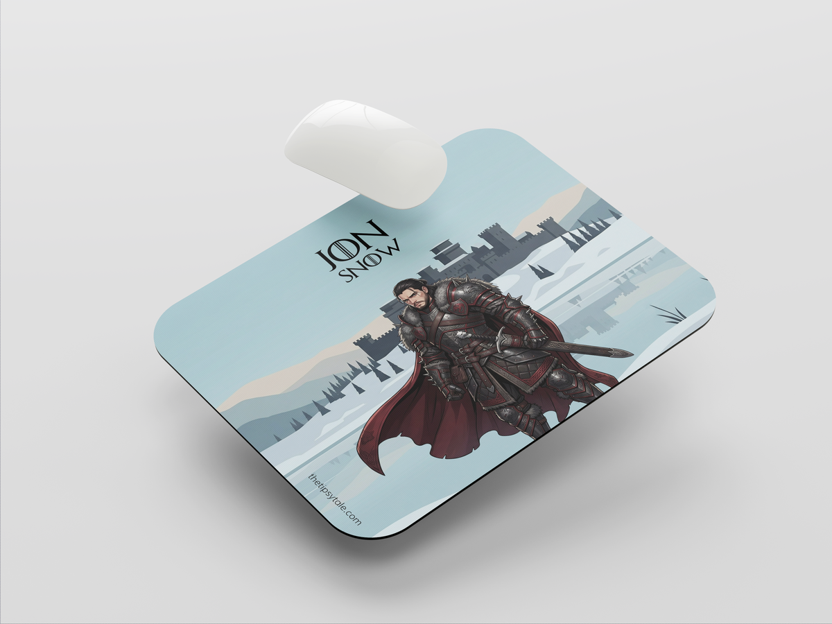"JON SNOW - GOT " Mousepad Enhance Your Workspace with Style