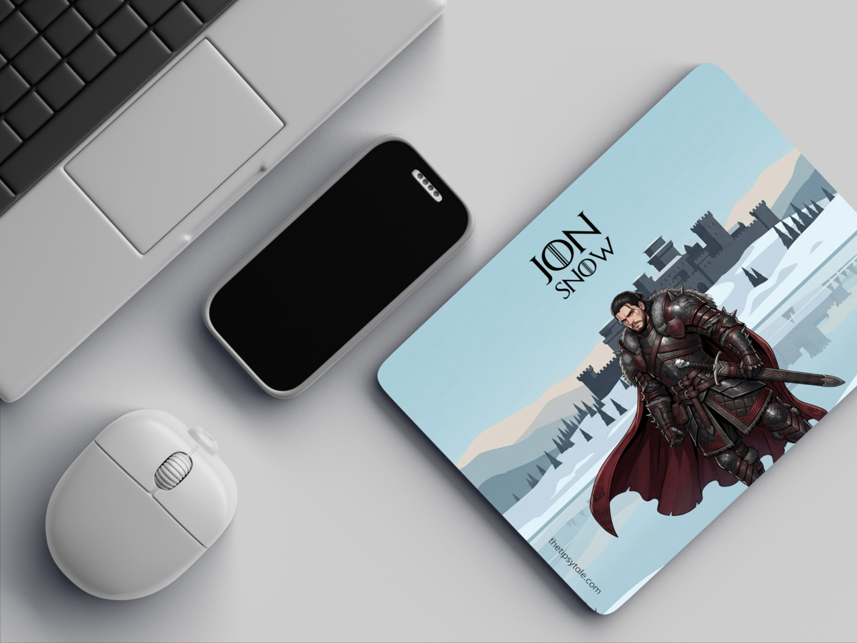 "JON SNOW - GOT " Mousepad Enhance Your Workspace with Style