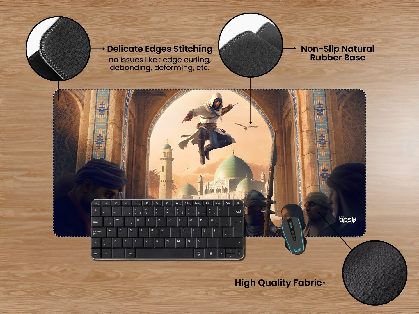 "DAWN ASSASSIN" Gaming Mousepad Elevate Your Gaming Experience