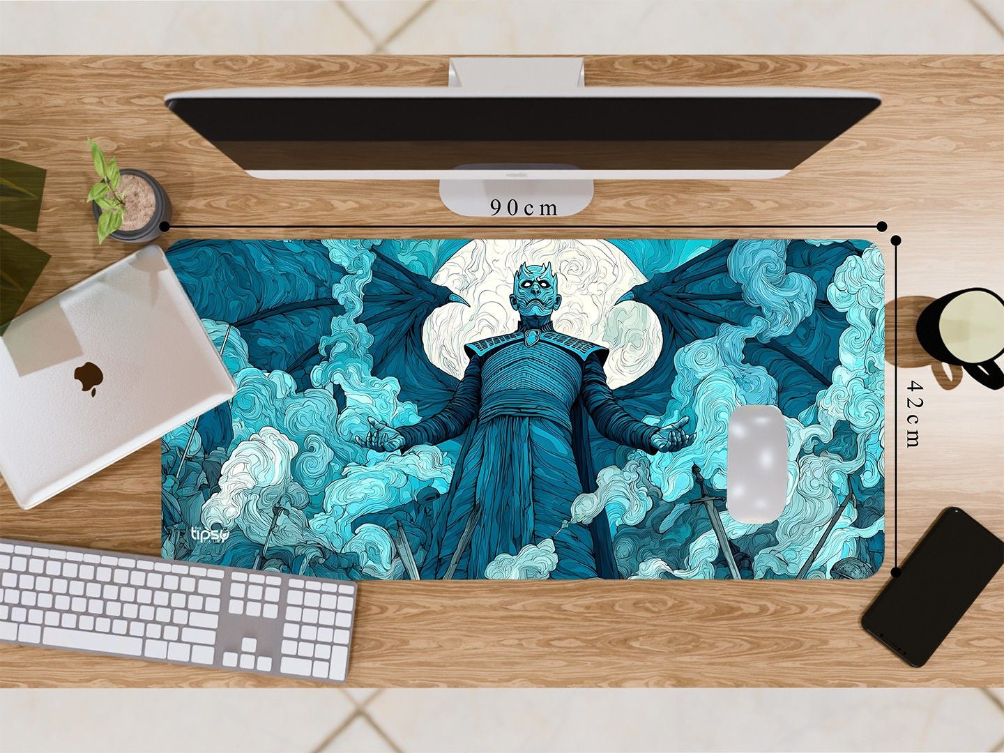 "THE NIGHT KING - GOT" Gaming Mousepad Elevate Your Gaming Experience