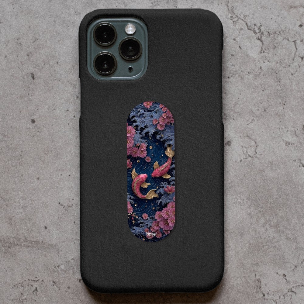 "Lucky Koi Fish" Phone Grip Slider Anti-Slip Stand and Holder