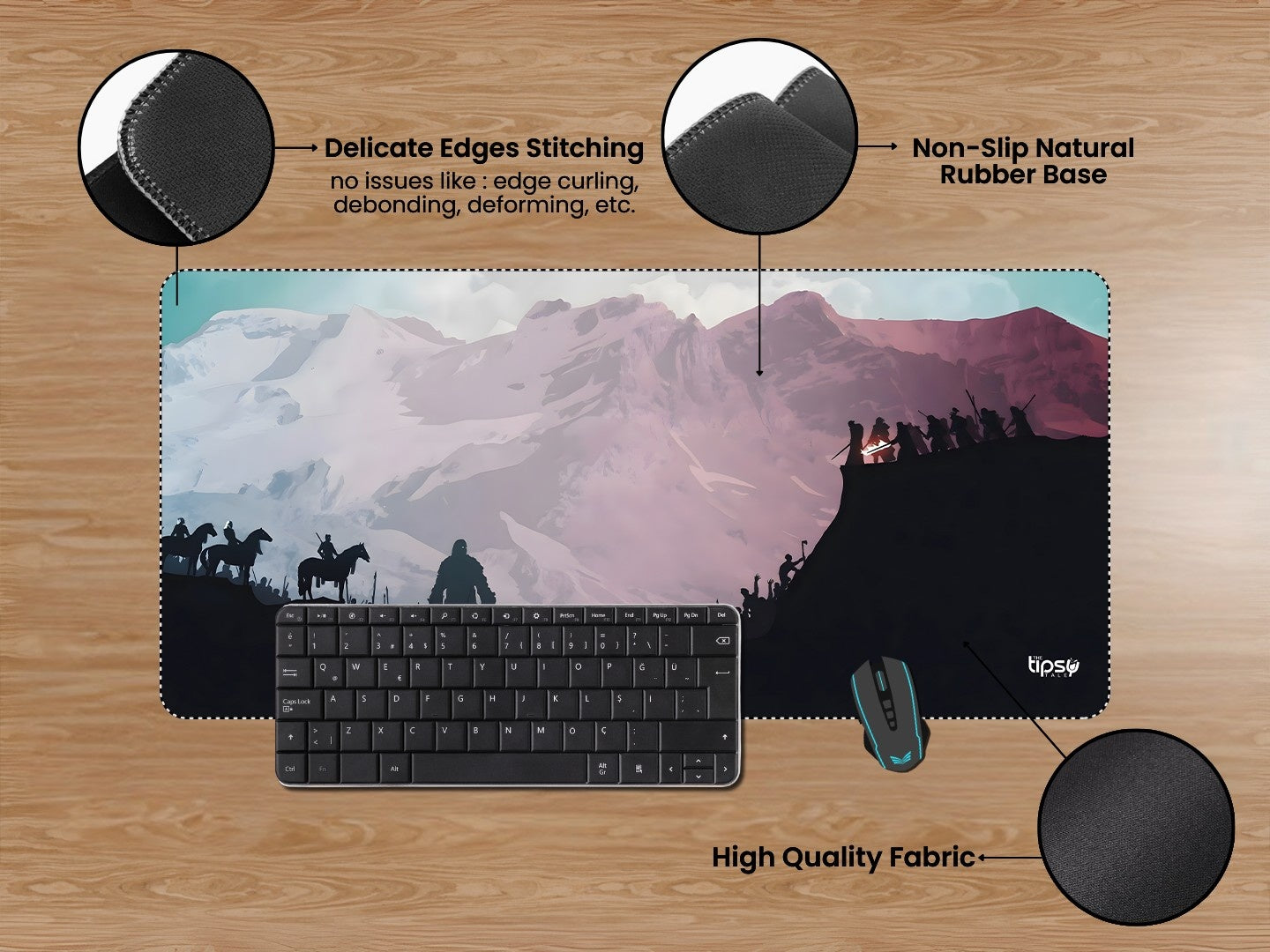 "THE NORTH REMEMBERS " Gaming Mousepad Elevate Your Gaming Experience