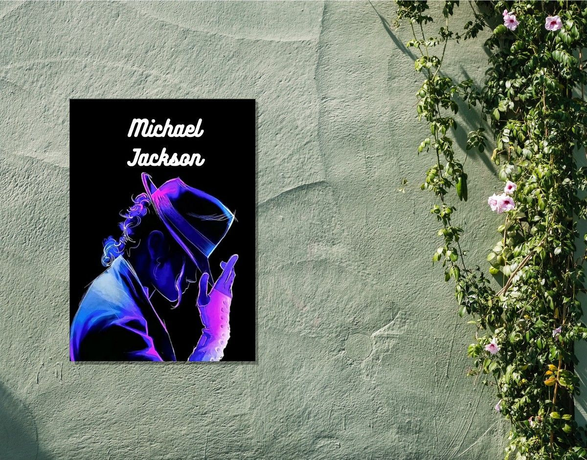 "MJ Groove"- Shiny & Sturdy Metallic Poster  Art That Pops & Sticks