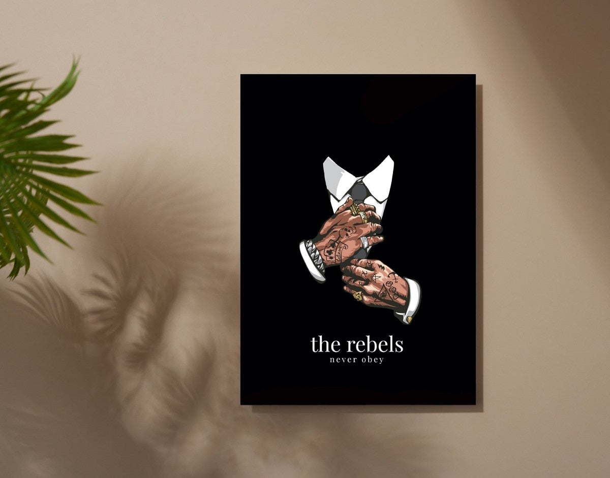 "The Rebels"- Shiny & Sturdy Metallic Poster  Art That Pops & Sticks